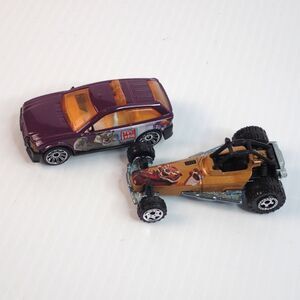 Matchbox KUNG FU PANDA City Police & Dune Buggy Diecast Car Lot of 2 Mattel
